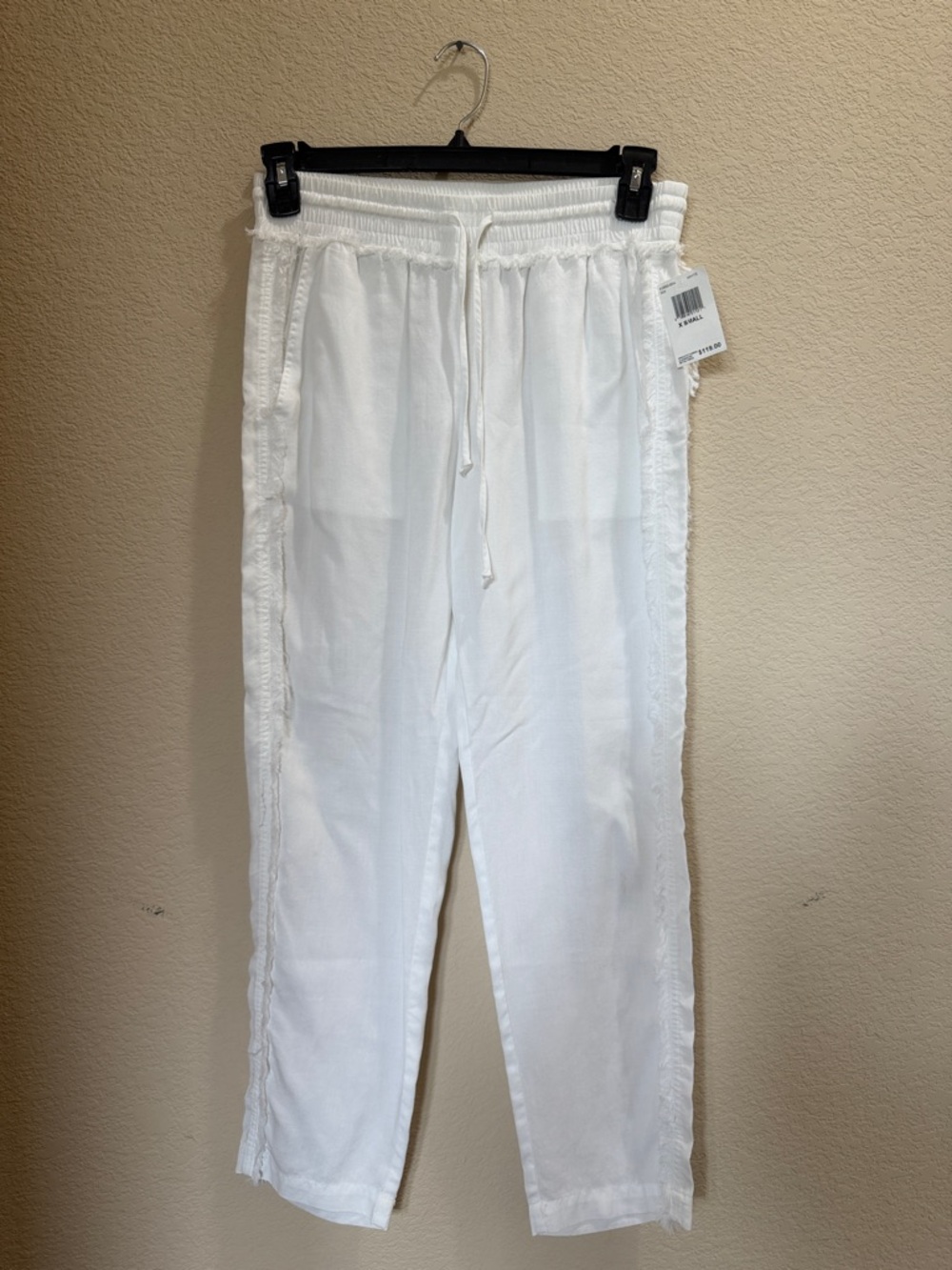 Bella Dahl White Tencel straight leg Pants NWT size XS